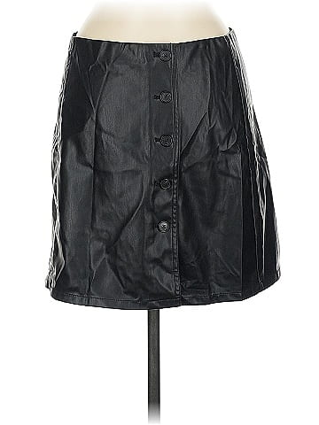 ATM Faux Leather Skirt (view 2)