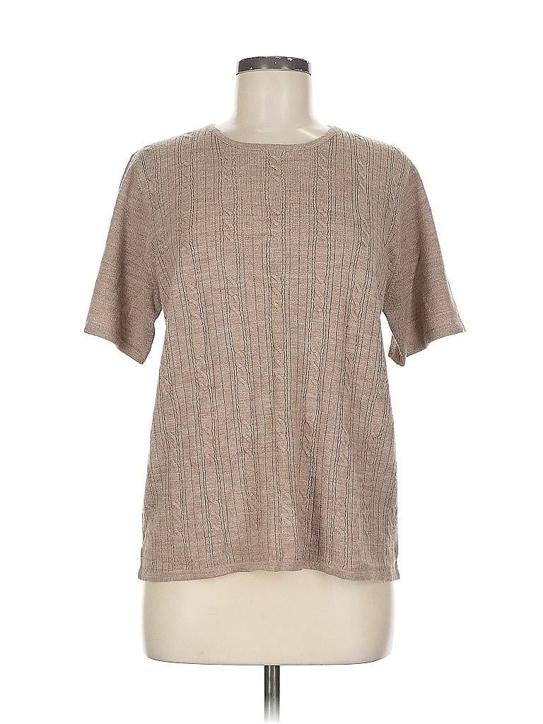 Pre-owned Sag Harbor Cardigan Sweater In Brown