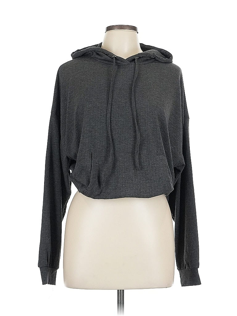 Pre-owned Assorted Brands Pullover Hoodie In Gray