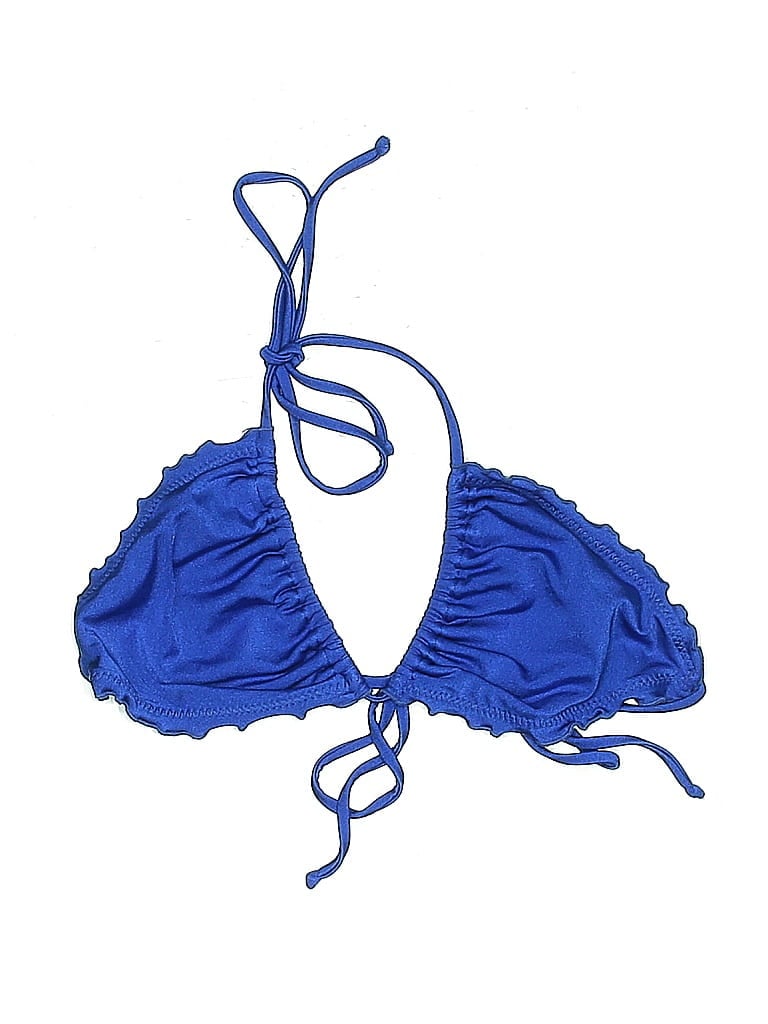 Pre-owned Luli Fama Swimsuit Top Blue Swimwear