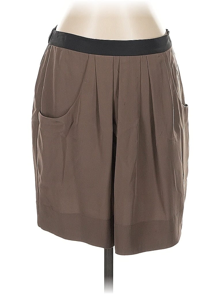 Click to view more detailed imagery on our partner's website Pre-owned Bcbgmaxazria Silk Skirt In Brown