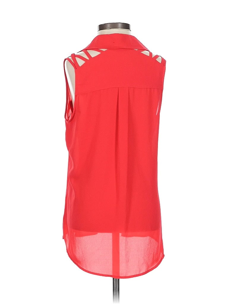 Pre-owned Express Sleeveless Blouse In Red