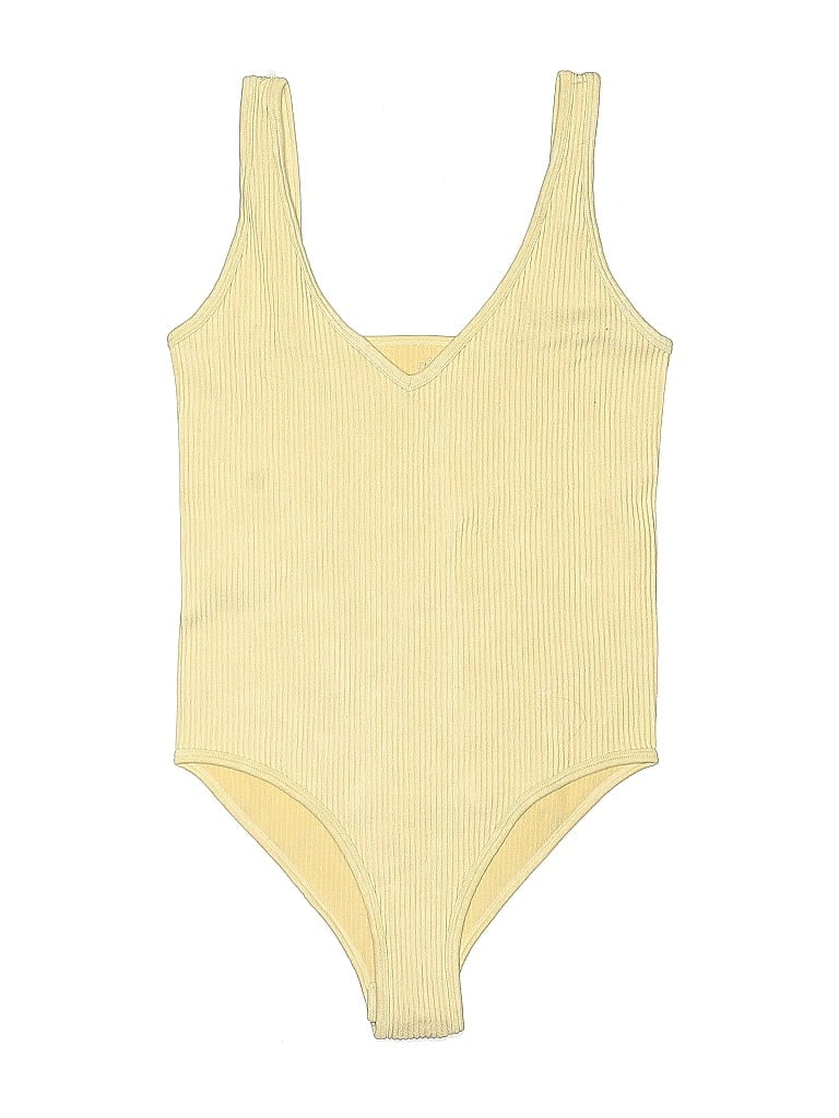 Pre-owned Aura Bodysuit In Yellow