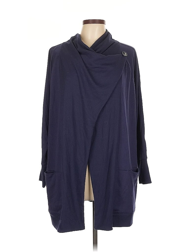 Click to view more detailed imagery on our partner's website Pre-owned Zenergy By Chico's Cardigan Sweater In Blue