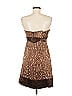 BCBGMAXAZRIA Animal Print Brown Cocktail Dress Size 6 - photo 2