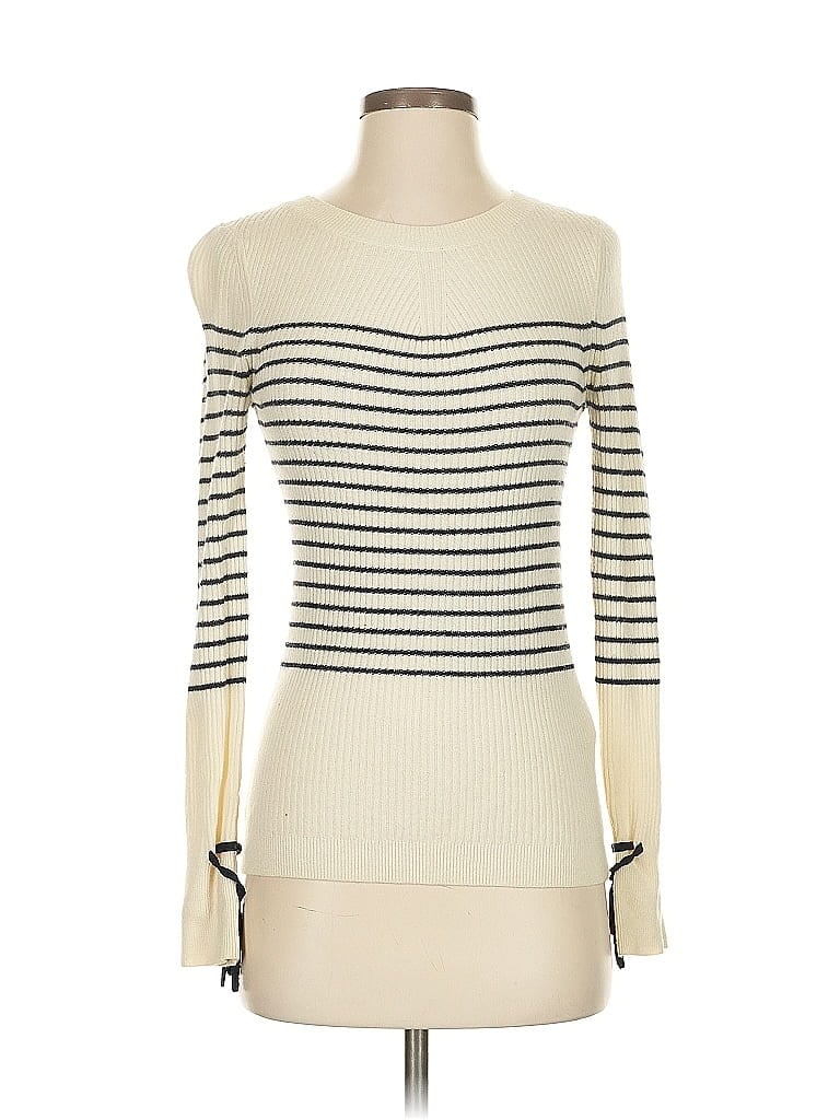 Pre-owned Banana Republic Pullover Sweater In White