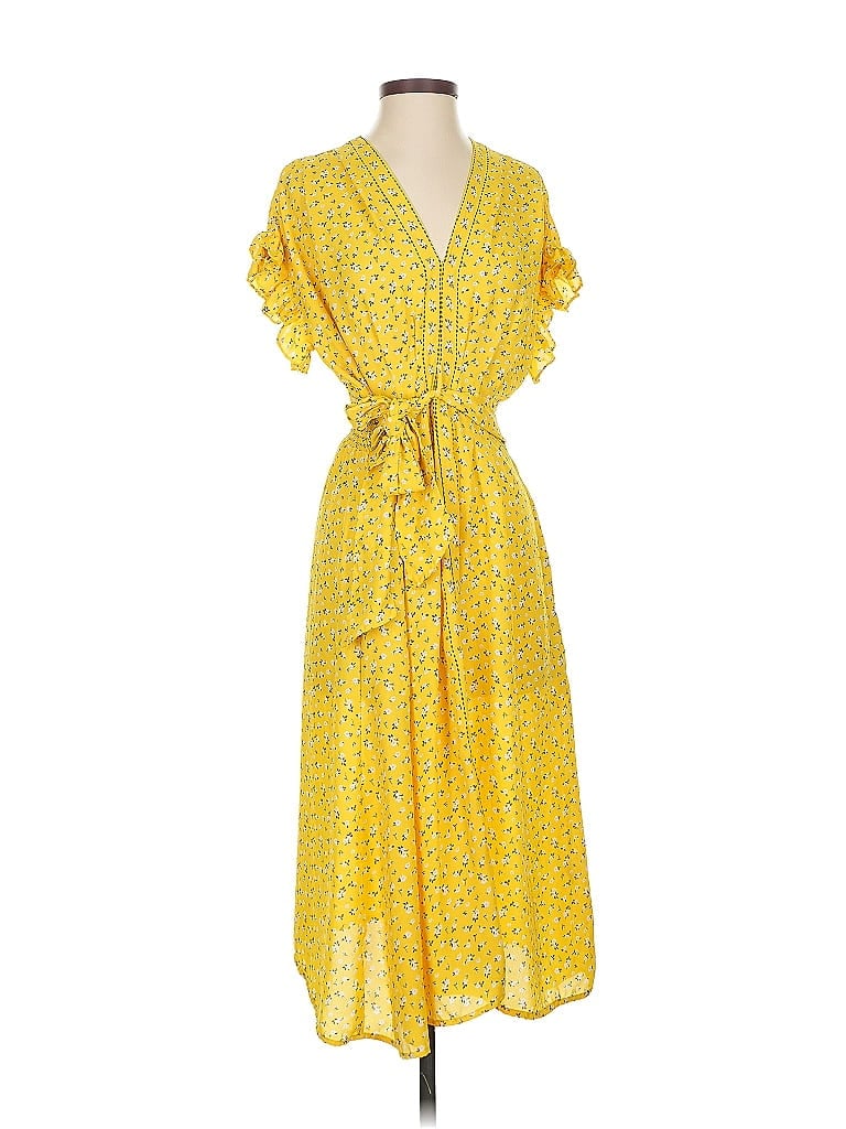 Pre-owned Max Studio Casual Dress In Yellow