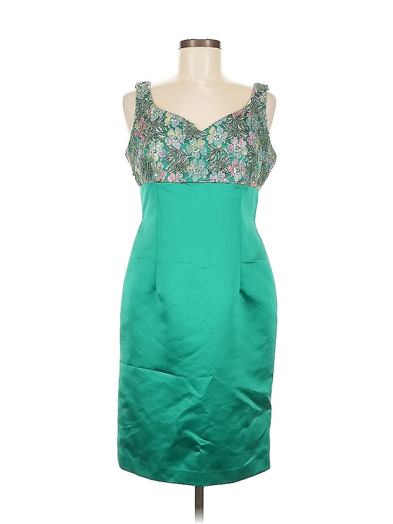 Click to view more detailed imagery on our partner's website Pre-owned Donna Morgan Cocktail Dress In Green