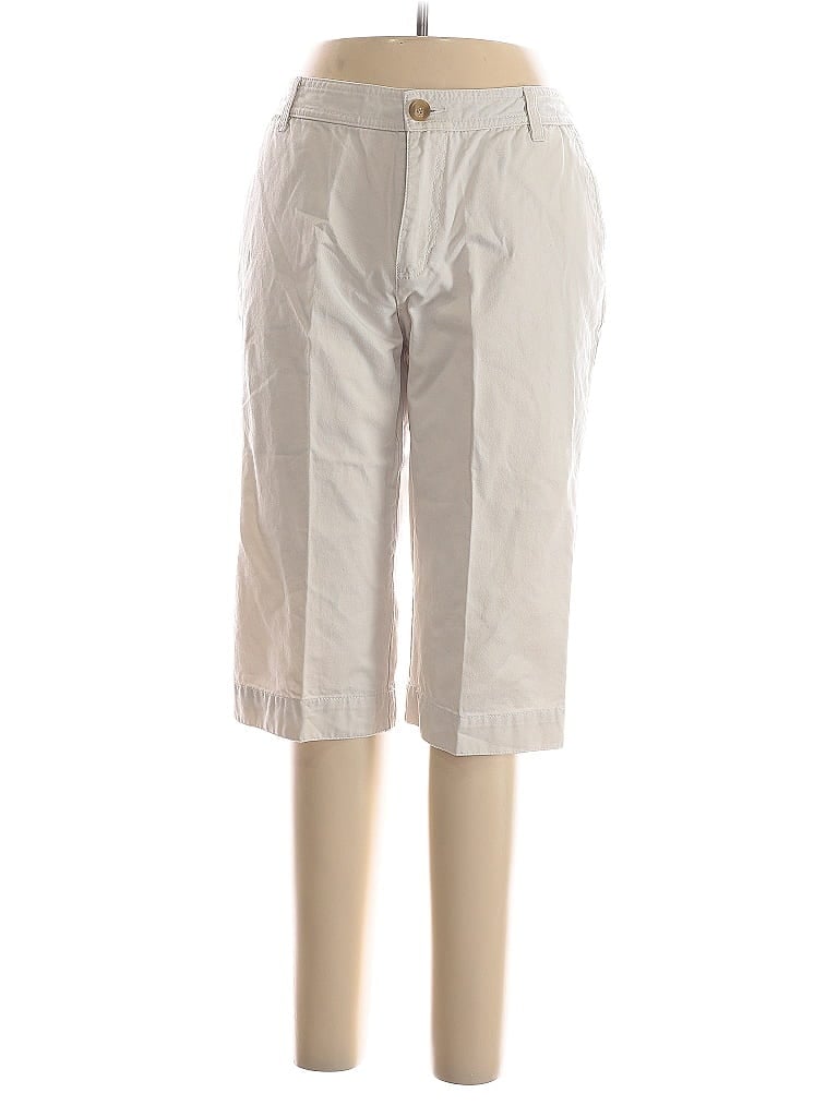 Pre-owned Liz Claiborne Khaki Pant In White