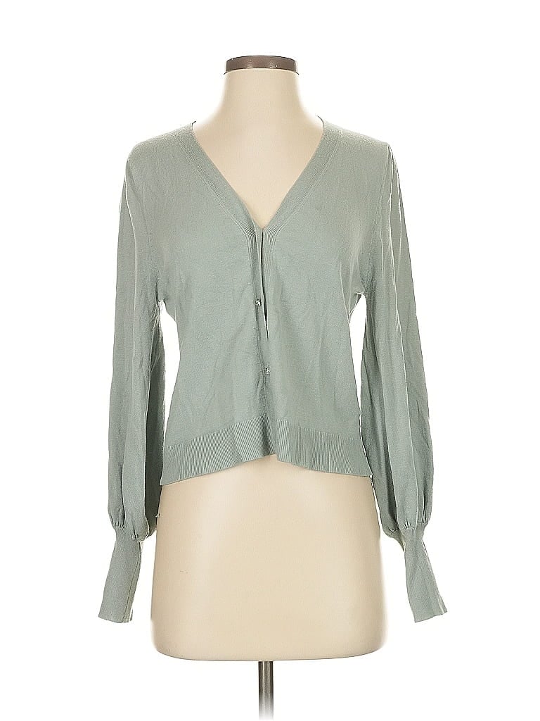 Pre-owned Mng Cardigan Sweater In Green
