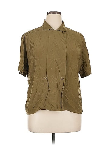 Jones New York Short Sleeve Silk Top (view 1)