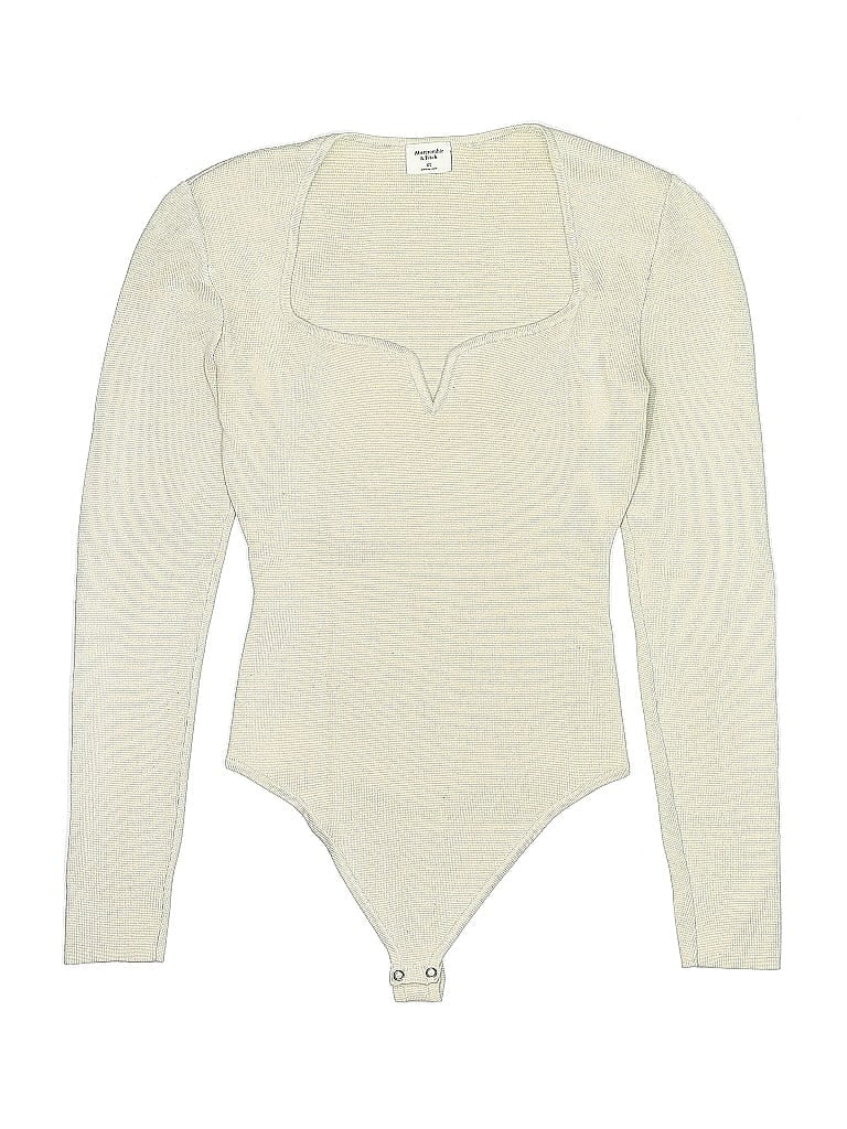 Pre-owned Abercrombie & Fitch Bodysuit In White
