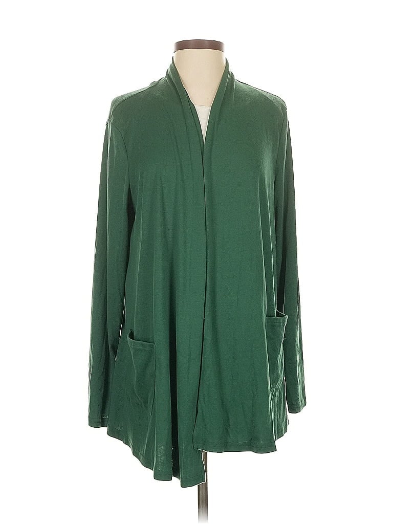 Pre-owned Assorted Brands Cardigan Sweater In Green