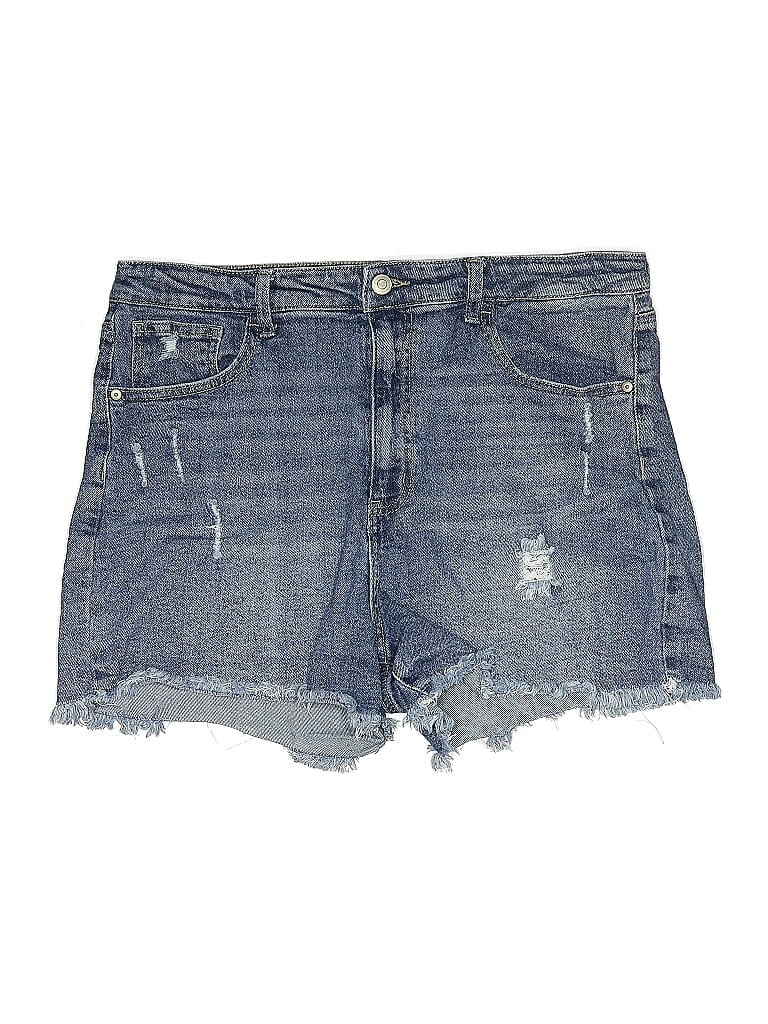 Pre-owned Celebrity Pink Denim Shorts In Blue