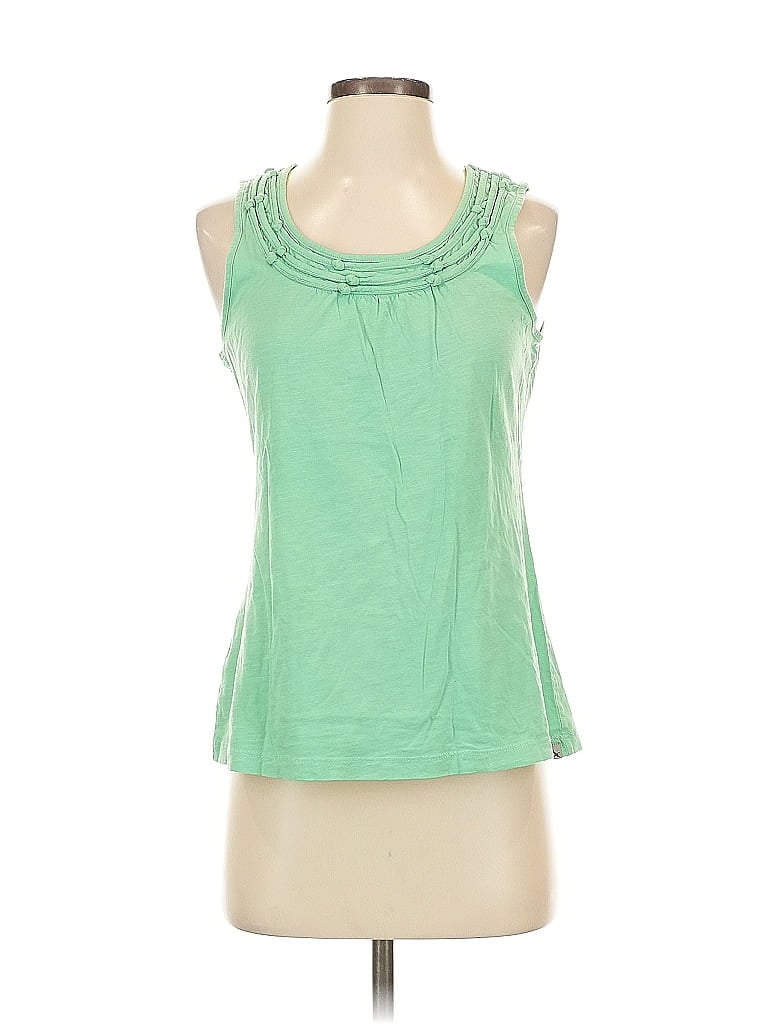 Pre-owned Eddie Bauer Sleeveless Top Green Cowl Neck Tops