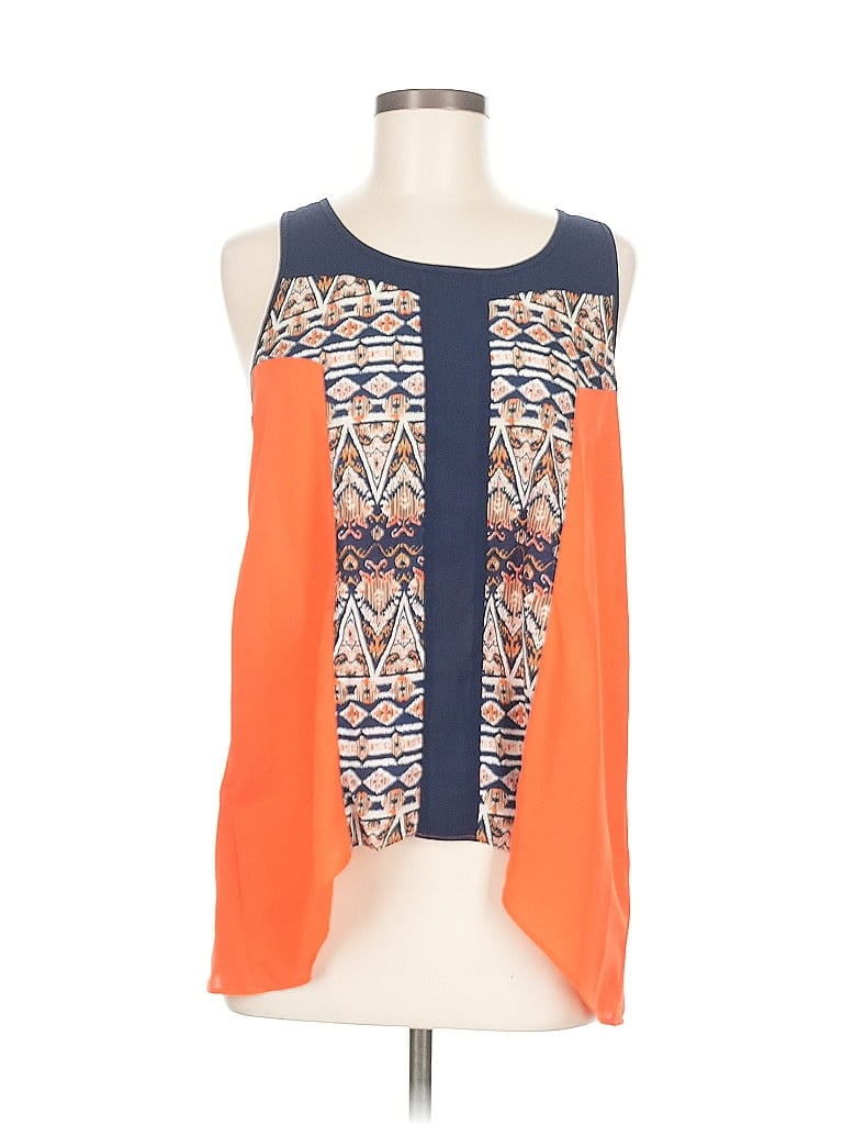 Pre-owned Thml Sleeveless Blouse In Orange