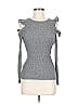 BLVD 100% Polyester Gray Long Sleeve Top Size M - photo 1