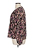 1.State 100% Polyester Black Long Sleeve Blouse Size XL - photo 5