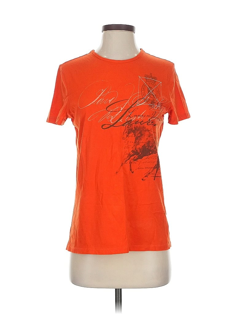 Pre-owned Lauren Jeans Co. Active T-shirt In Orange