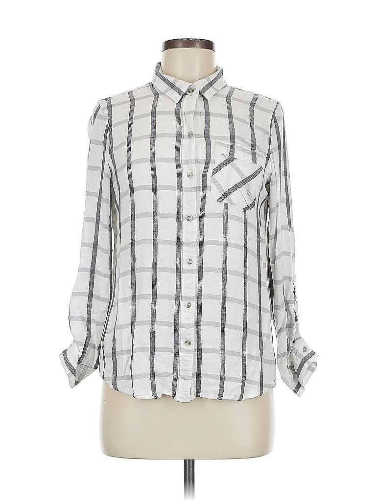 Pre-owned Eddie Bauer Long Sleeve Button Down Shirt In Gray