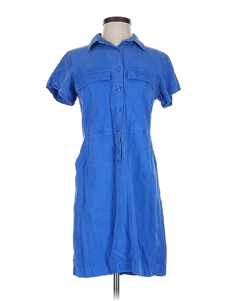 Pre-owned J.crew Factory Store Casual Dress In Blue