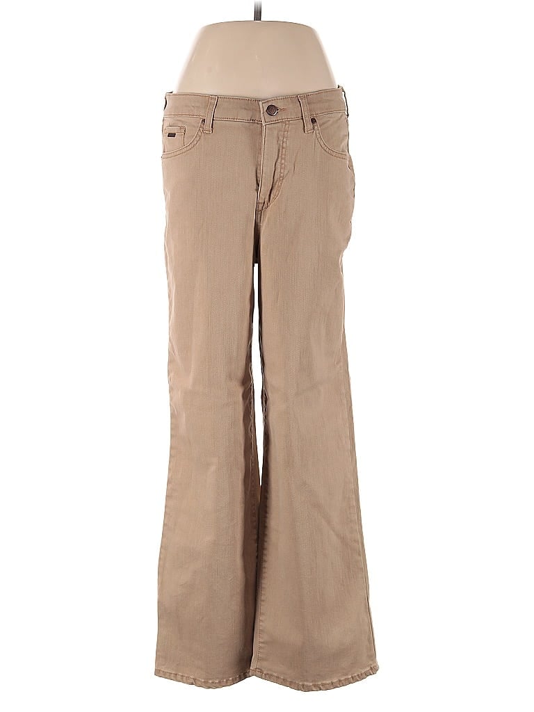 Pre-owned Isaac Mizrahi Live Khaki Pant In Brown