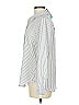 Assorted Brands 100% Polyester Stripes Silver Long Sleeve Blouse Size M - photo 5