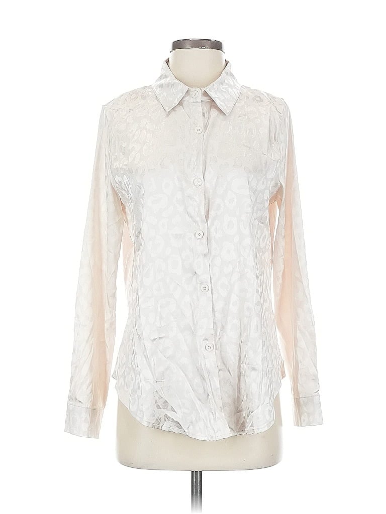 Pre-owned Unbranded Long Sleeve Blouse In Brown