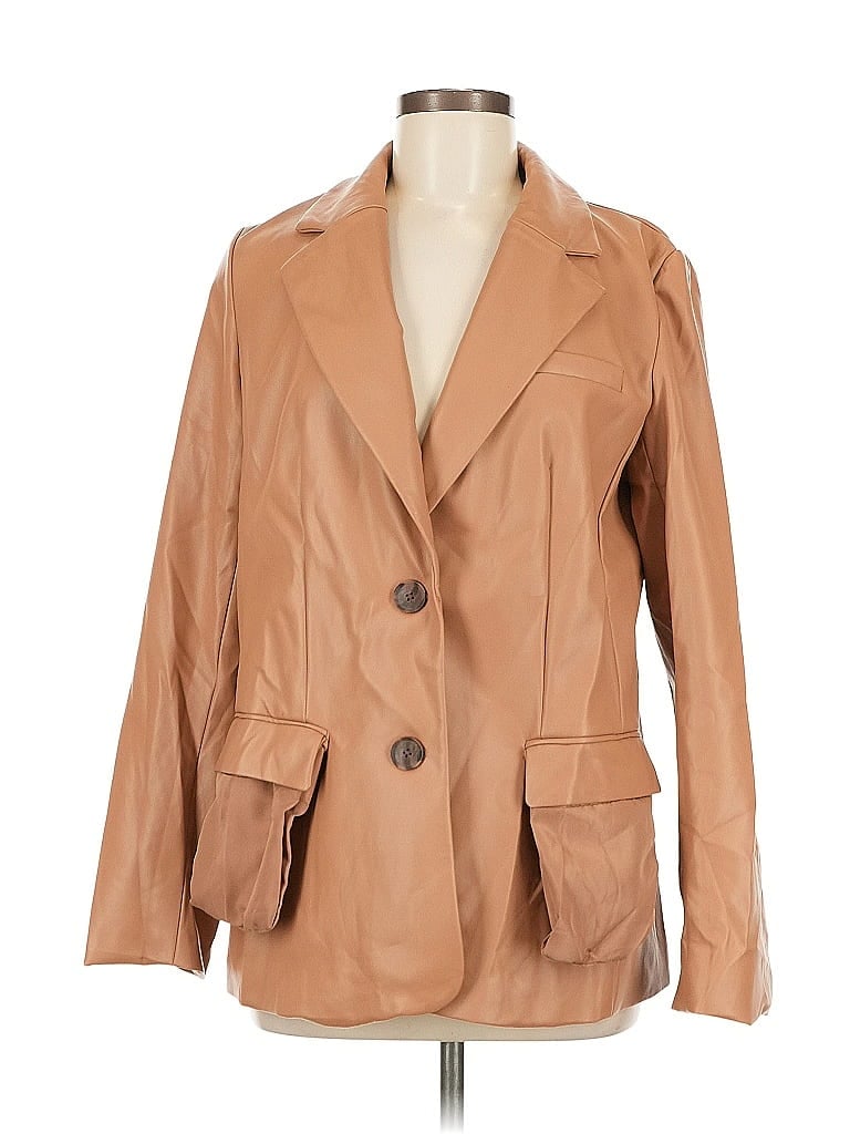 Pre-owned A New Day Blazer Jacket In Brown