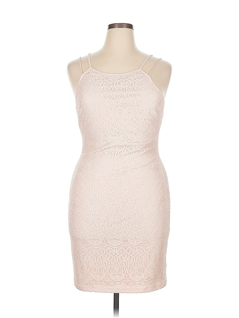 Pre-owned Guess Cocktail Dress In White