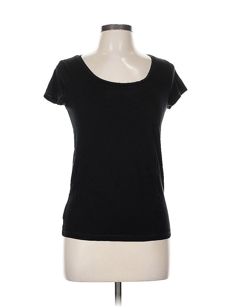 Pre-owned Ann Taylor Loft Outlet Short Sleeve T-shirt In Black