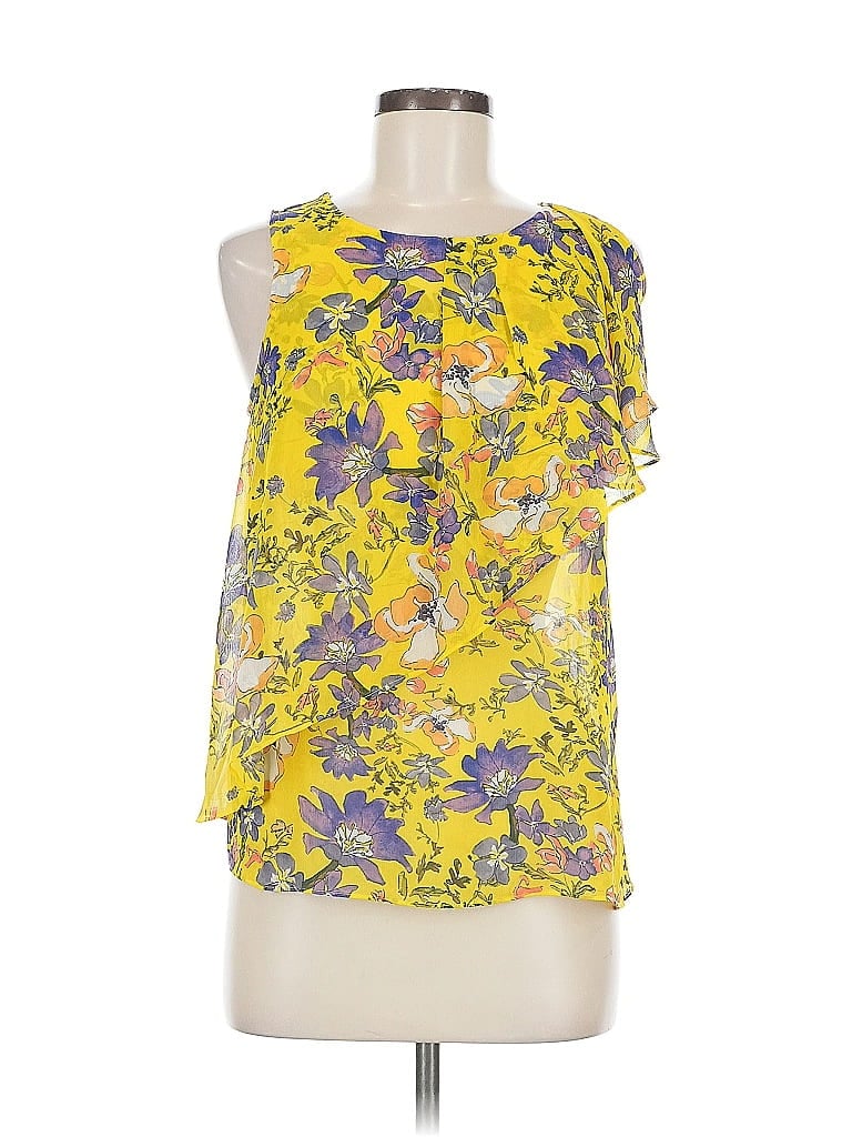 Pre-owned Hd In Paris Sleeveless Blouse In Yellow