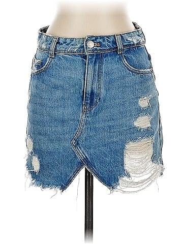 Zara TRF Denim Skirt (view 1)