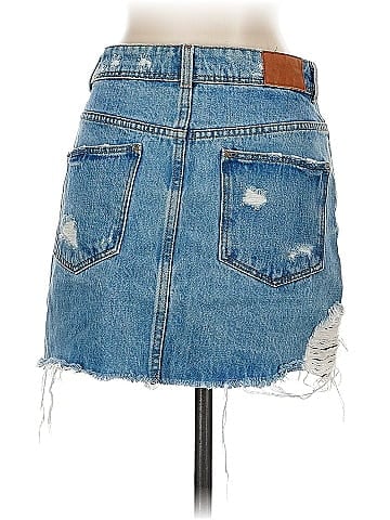 Zara TRF Denim Skirt (view 2)