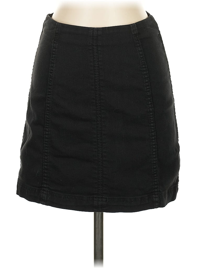 Pre-owned Free People Casual Skirt In Black