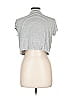 Strut This Stripes Silver Short Sleeve T-Shirt Size L - photo 2
