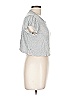 Strut This Stripes Silver Short Sleeve T-Shirt Size L - photo 4