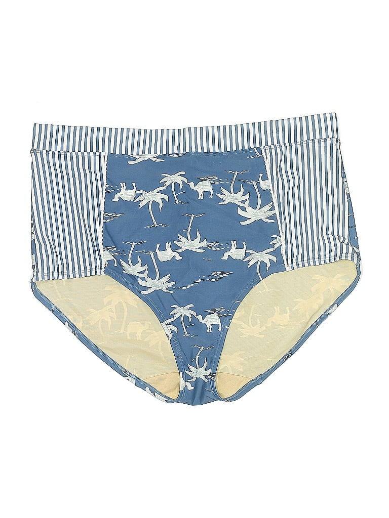 Pre-owned Swim By Cacique Swimsuit Bottoms In Blue