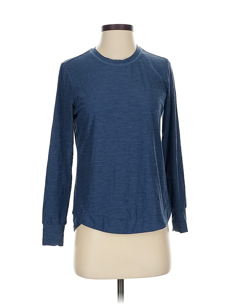 Pre-owned Skechers Long Sleeve T-shirt In Blue