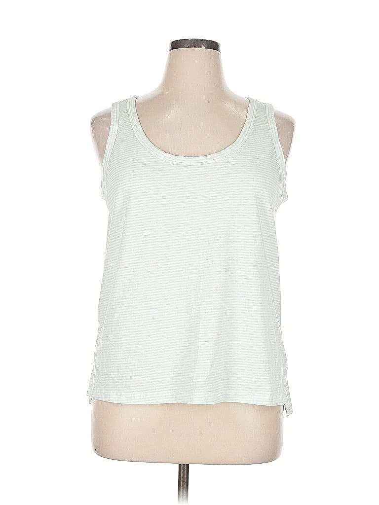 Pre-owned Ann Taylor Loft Tank Top Green Halter Neckline Tops