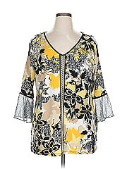 Jm Collection 3/4 Sleeve Blouse