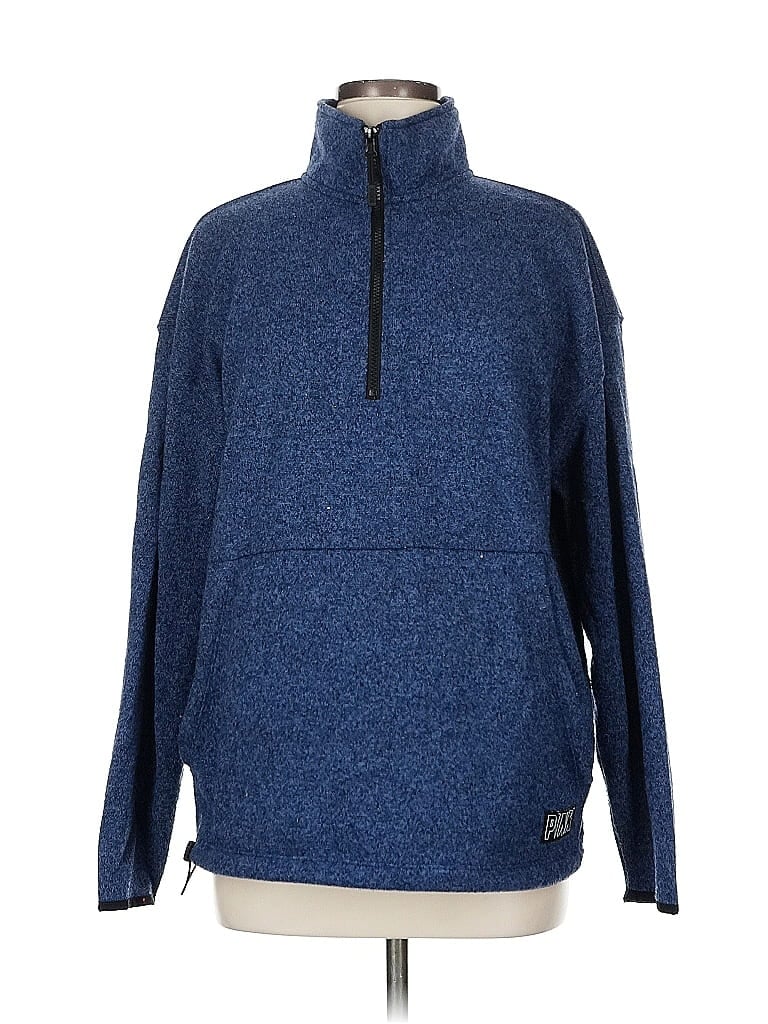 Pre-owned Victoria's Secret Pink Pullover Sweater In Blue
