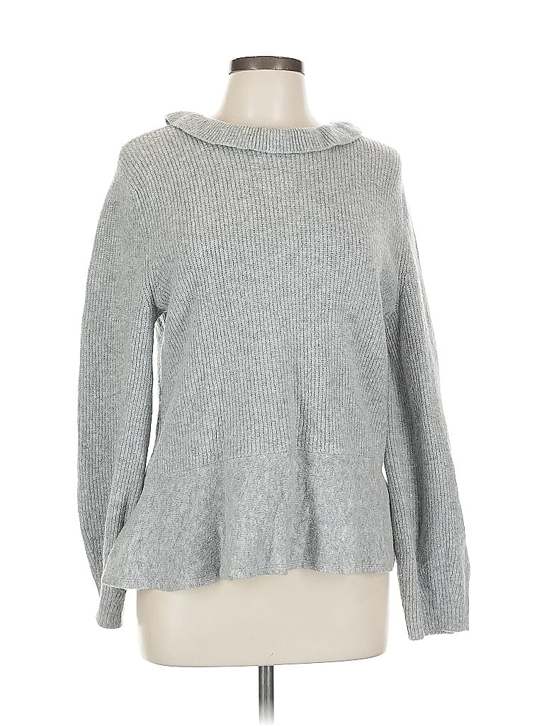 Pre-owned Ann Taylor Pullover Sweater In Gray