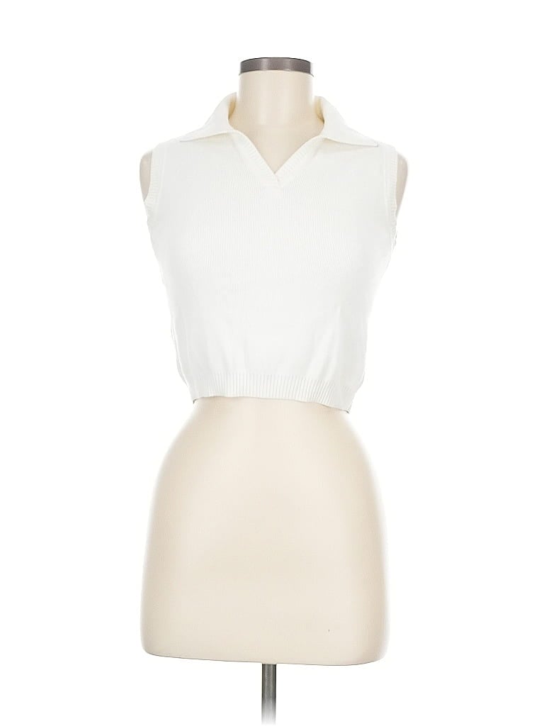 BRANDY MELVILLE Pre-owned Sweater Vest In White