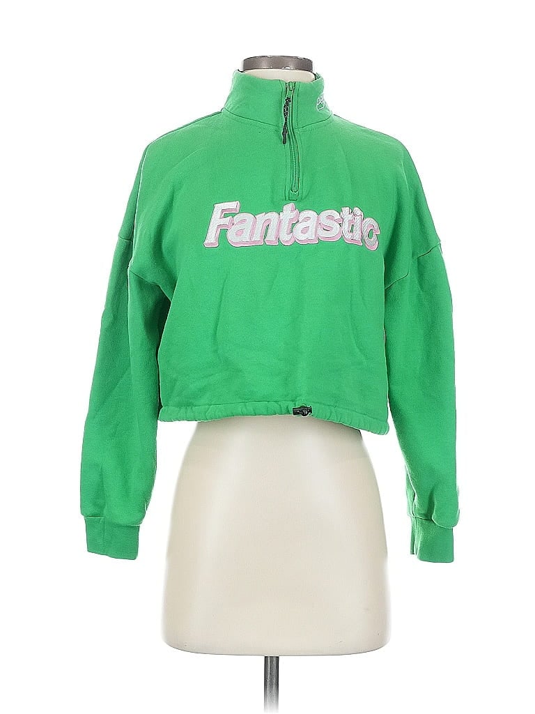 PETALS AND PEACOCKS Pre-owned Sweatshirt In Green