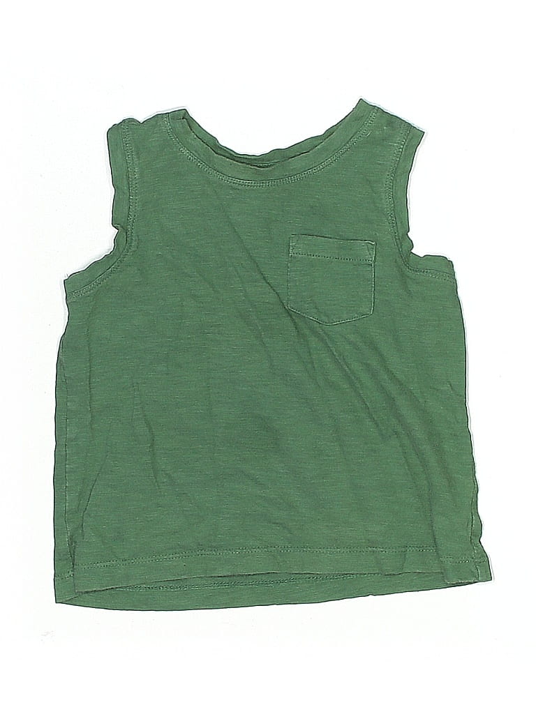 Click to view more detailed imagery on our partner's website Pre-owned Primary Clothing Kids' Sleeveless T-shirt In Green