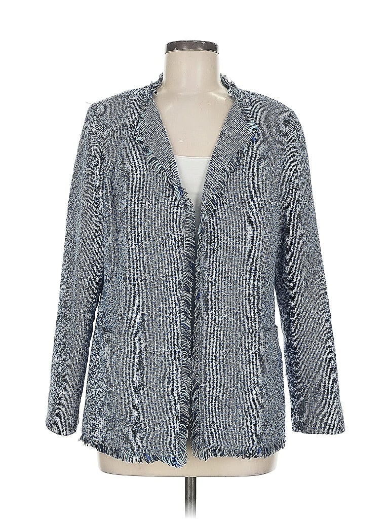 Pre-owned Chico's Blazer Jacket In Blue