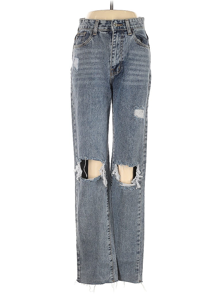Pre-owned Prettylittlething Jeans In Blue