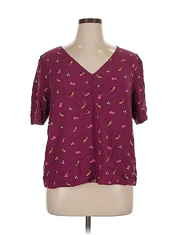 Ann Taylor LOFT Outlet Short Sleeve Blouse (view 1)