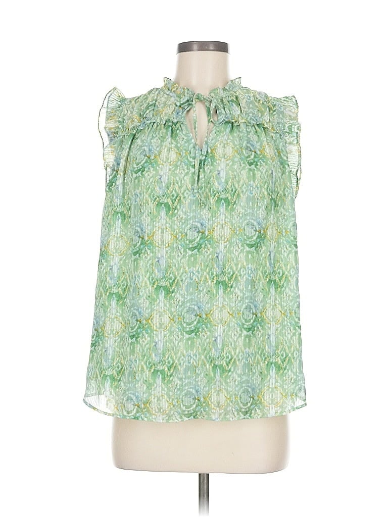 Pre-owned Rachel Rachel Roy Sleeveless Blouse In Green
